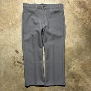 Vintage 80s Levi's 517 Grey Western Flared Pants 36x26